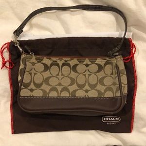 Authentic vintage Coach clutch with bag protector